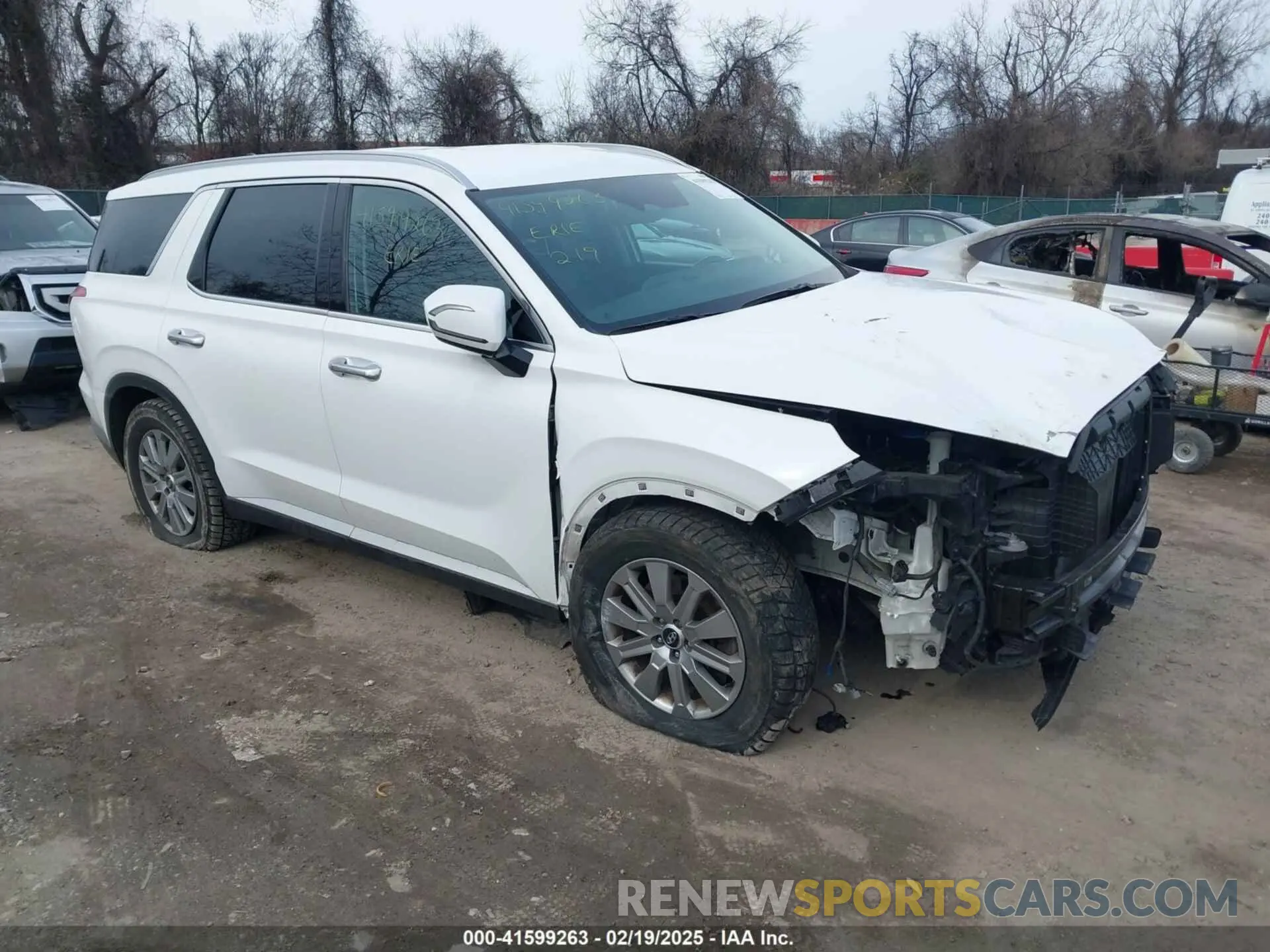 1 Photograph of a damaged car KM8R2DGE9PU517080 HYUNDAI PALISADE 2023