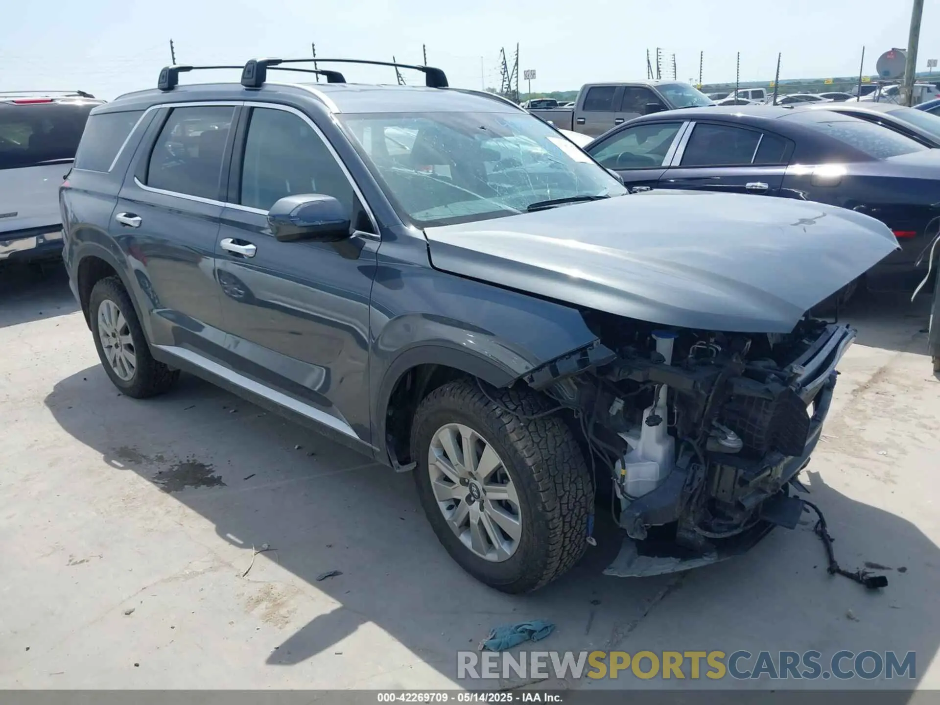 1 Photograph of a damaged car KM8R2DGE9PU590806 HYUNDAI PALISADE 2023