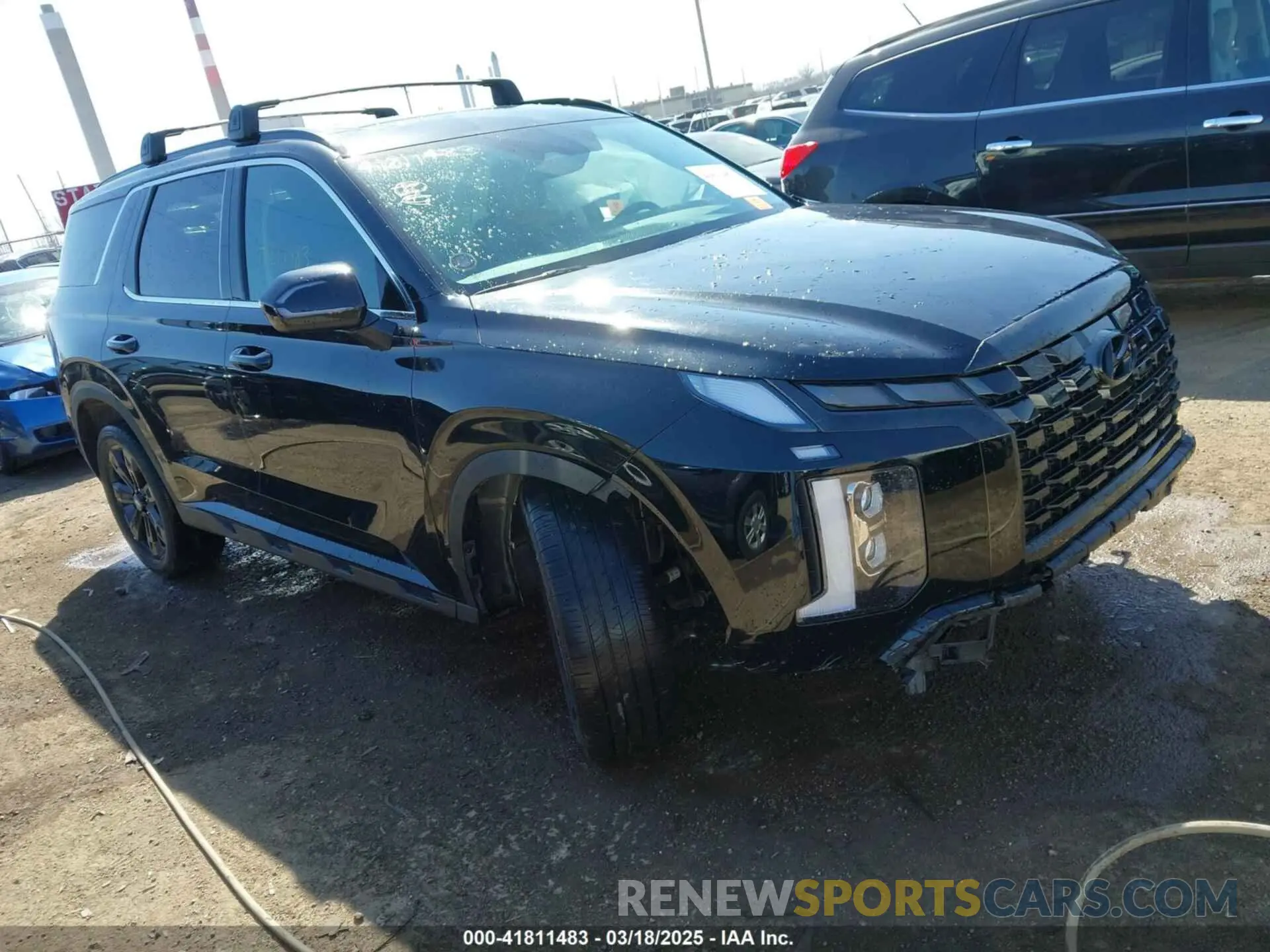 1 Photograph of a damaged car KM8R3DGE3PU499396 HYUNDAI PALISADE 2023