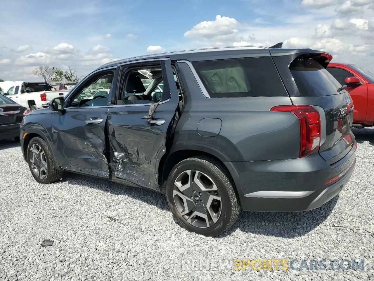 2 Photograph of a damaged car KM8R44GE4PU509446 HYUNDAI PALISADE 2023