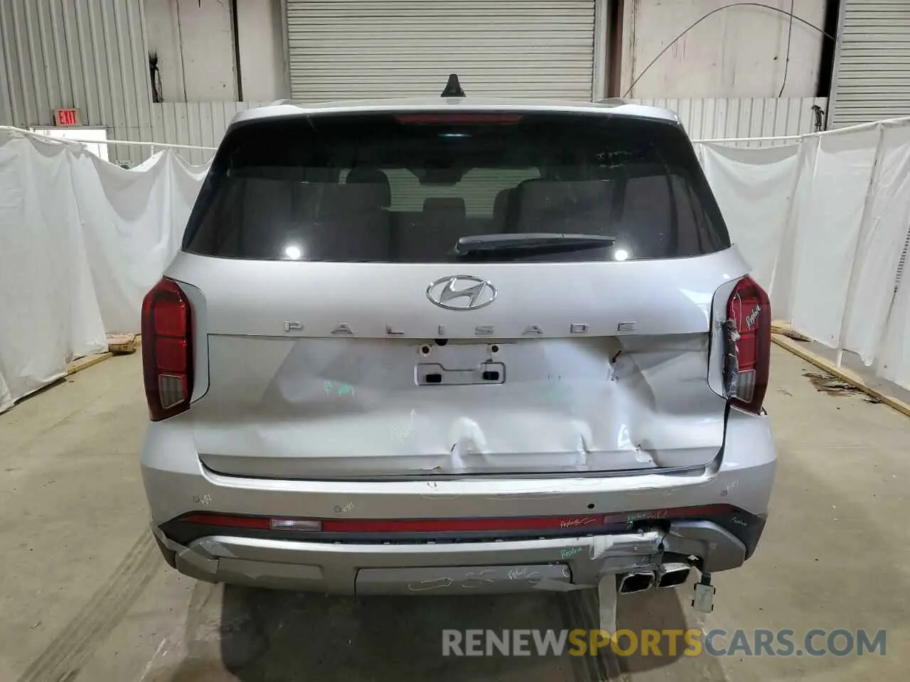 6 Photograph of a damaged car KM8R44GE5PU614433 HYUNDAI PALISADE 2023