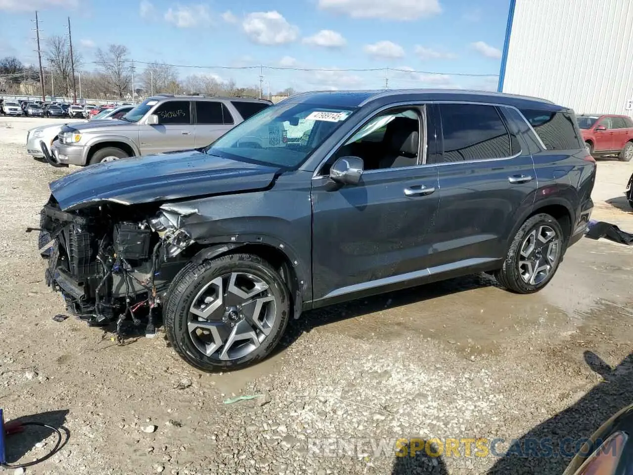 1 Photograph of a damaged car KM8R44GE5PU633094 HYUNDAI PALISADE 2023