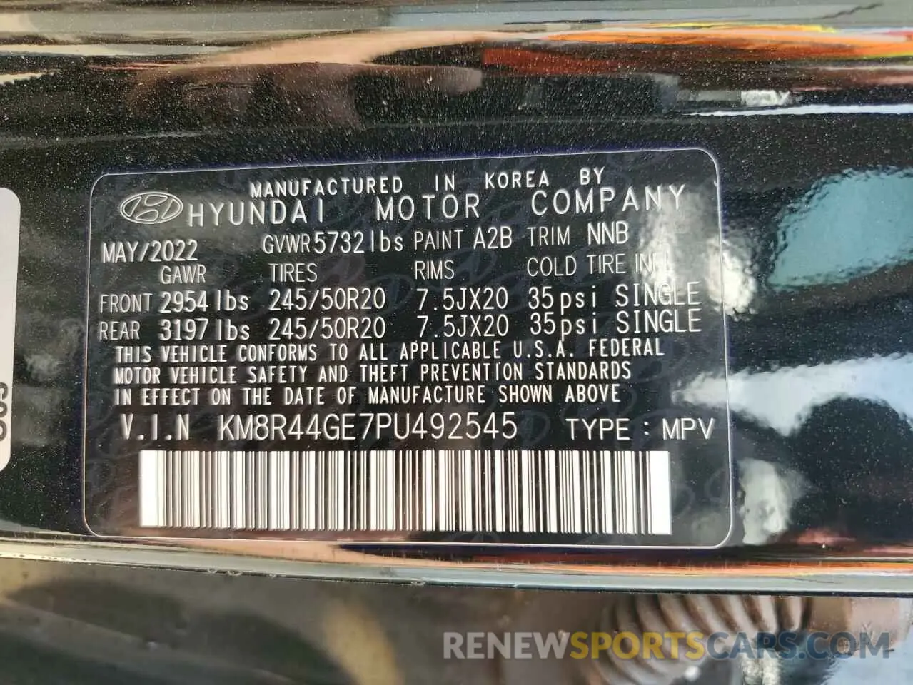 13 Photograph of a damaged car KM8R44GE7PU492545 HYUNDAI PALISADE 2023