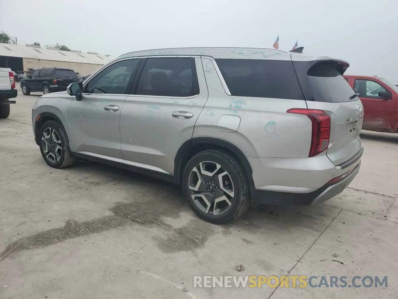2 Photograph of a damaged car KM8R44GE9PU532186 HYUNDAI PALISADE 2023