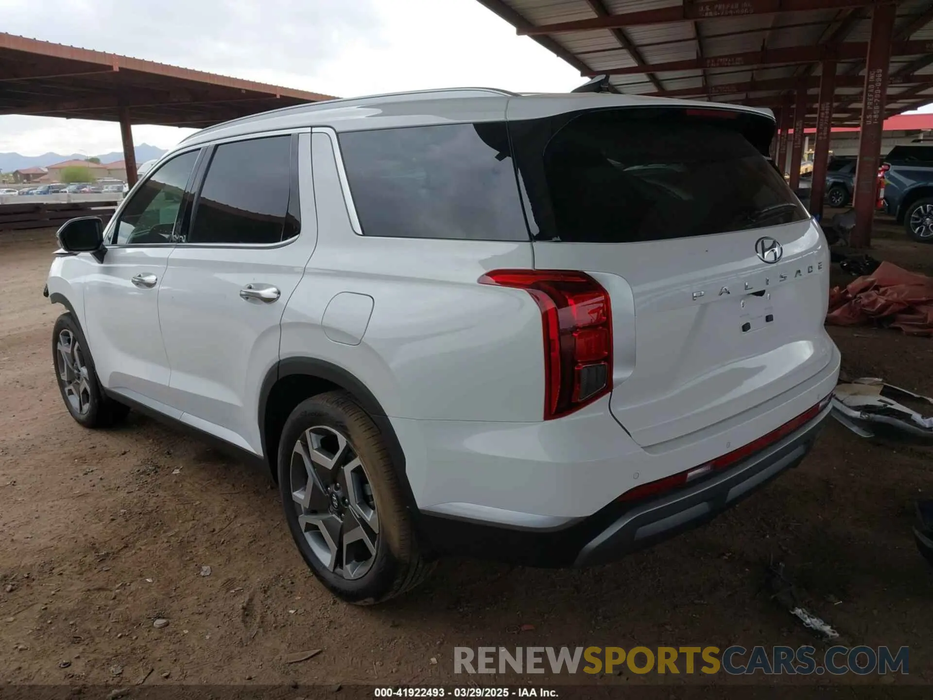 3 Photograph of a damaged car KM8R44GEXPU625427 HYUNDAI PALISADE 2023