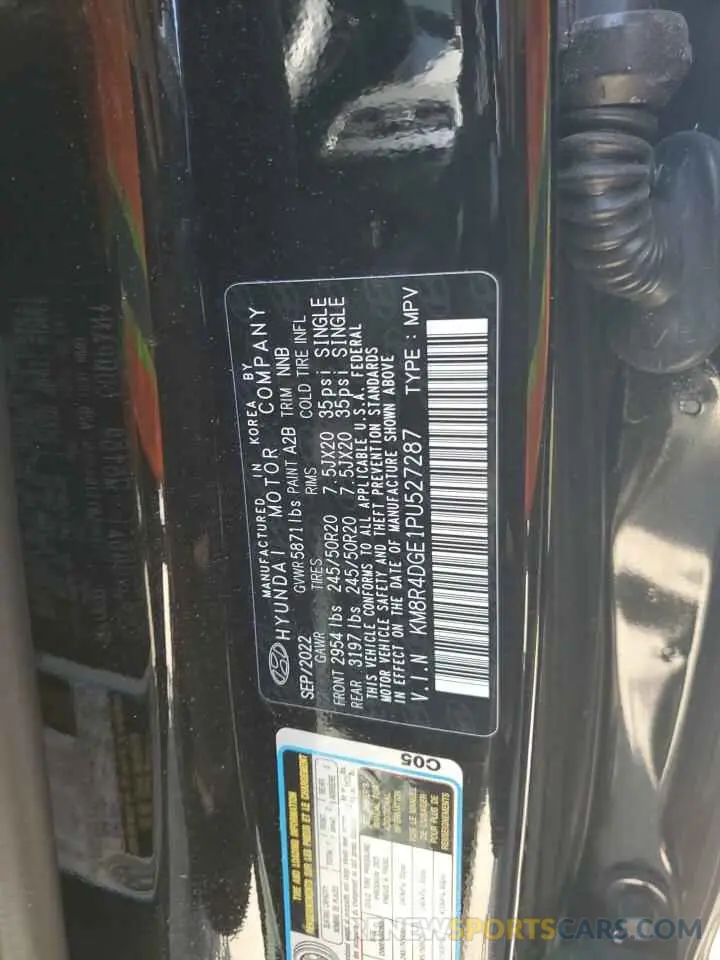 13 Photograph of a damaged car KM8R4DGE1PU527287 HYUNDAI PALISADE 2023