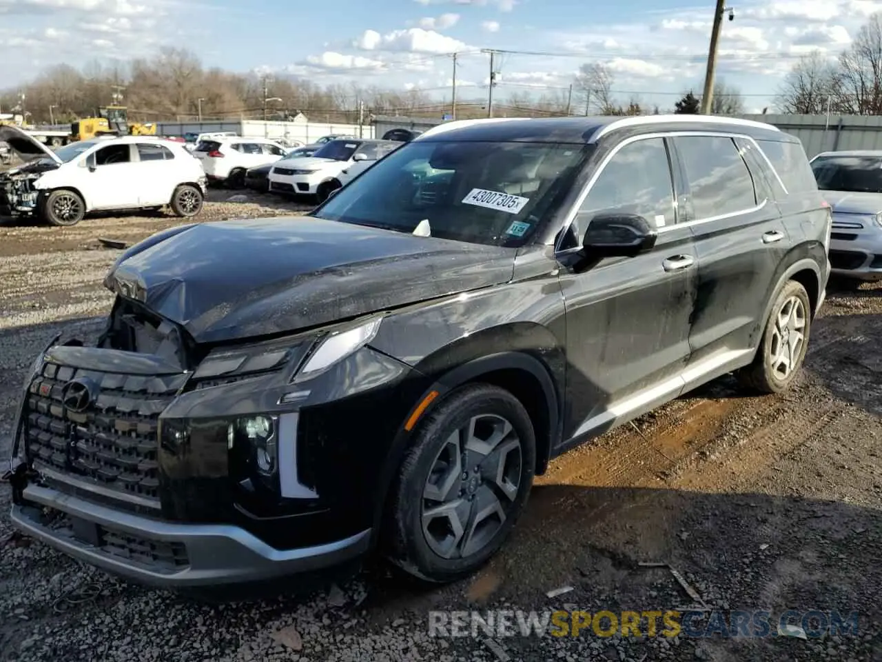 1 Photograph of a damaged car KM8R4DGE1PU595489 HYUNDAI PALISADE 2023