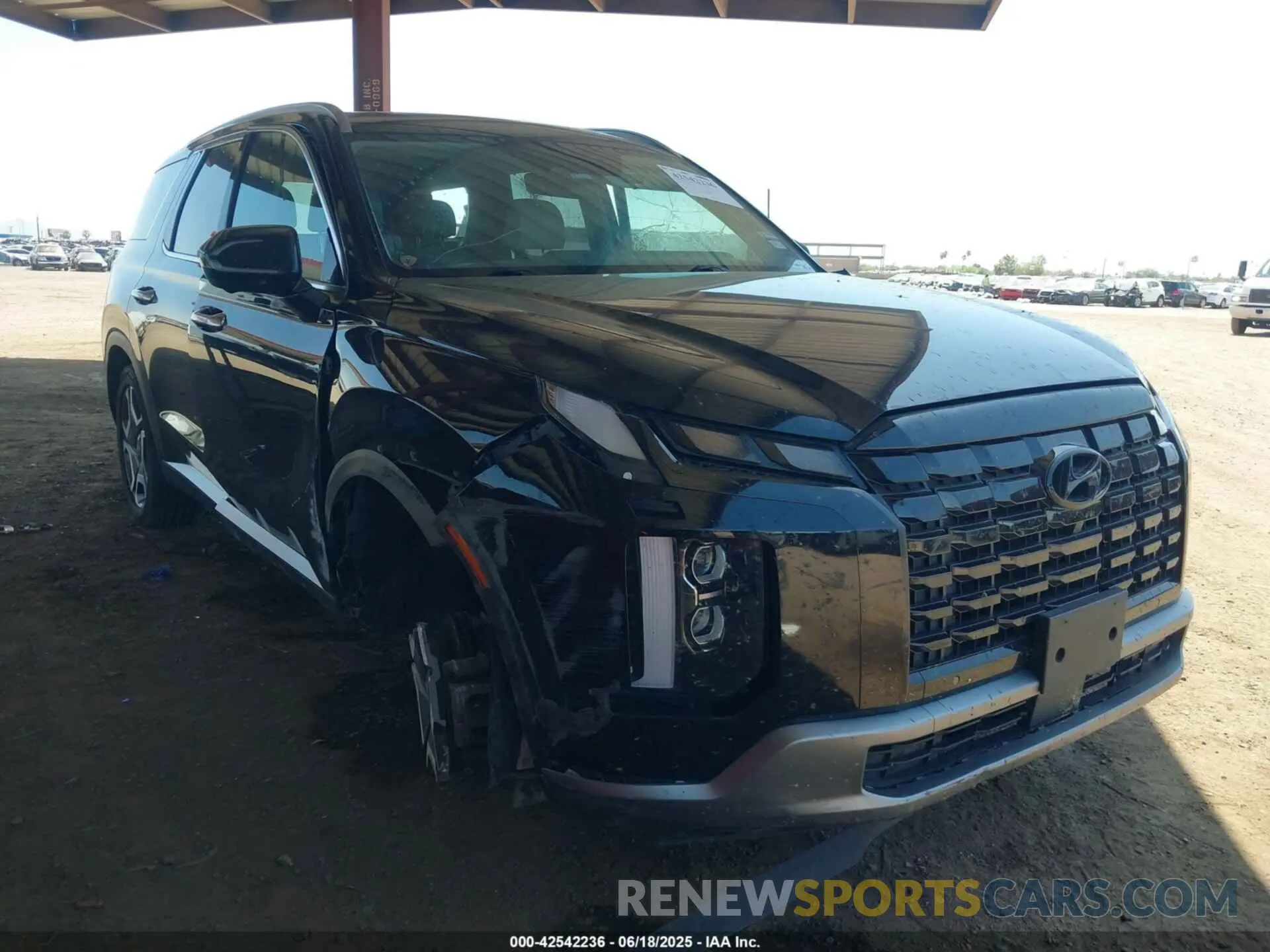 1 Photograph of a damaged car KM8R4DGE5PU495119 HYUNDAI PALISADE 2023