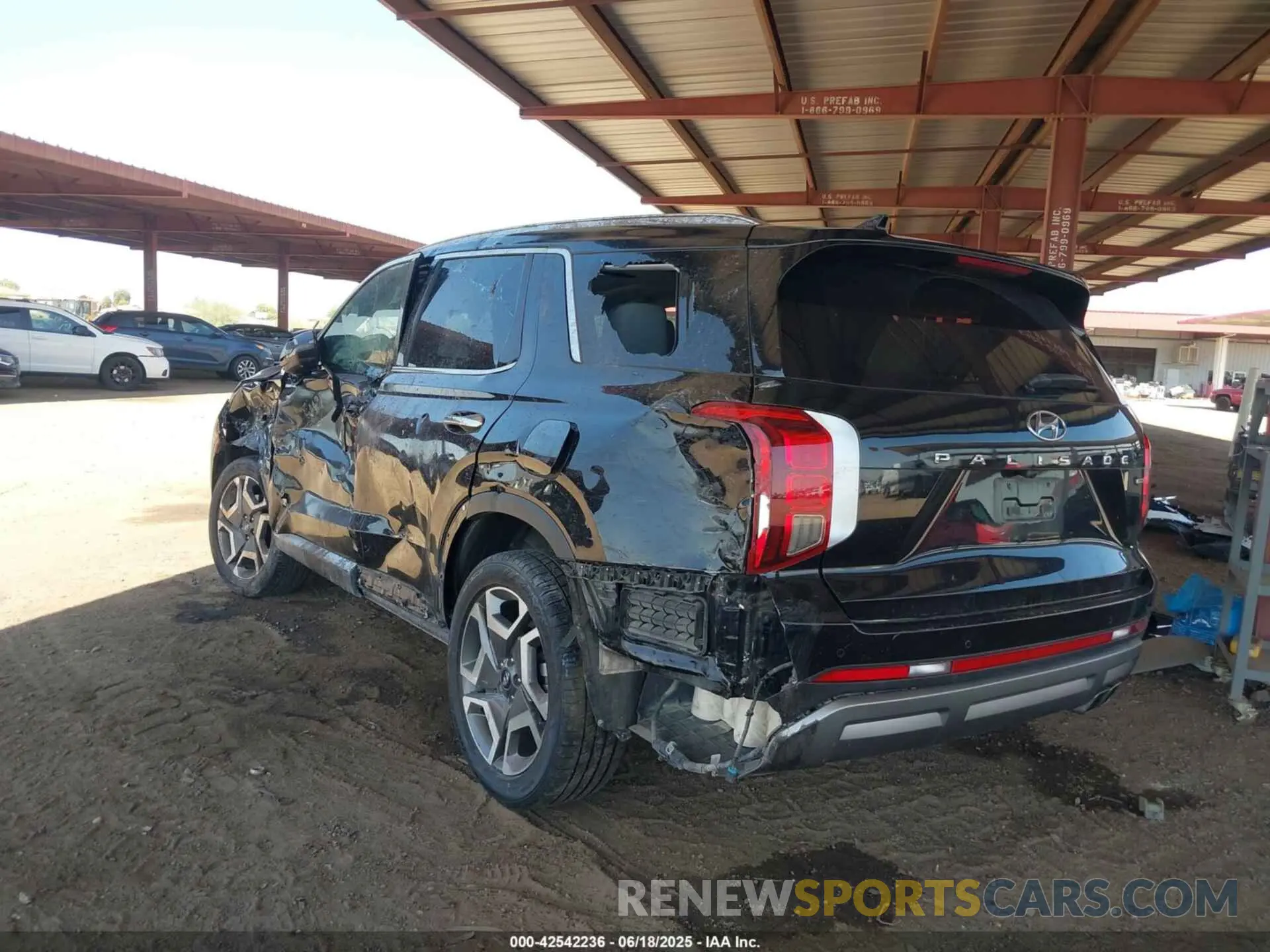 3 Photograph of a damaged car KM8R4DGE5PU495119 HYUNDAI PALISADE 2023