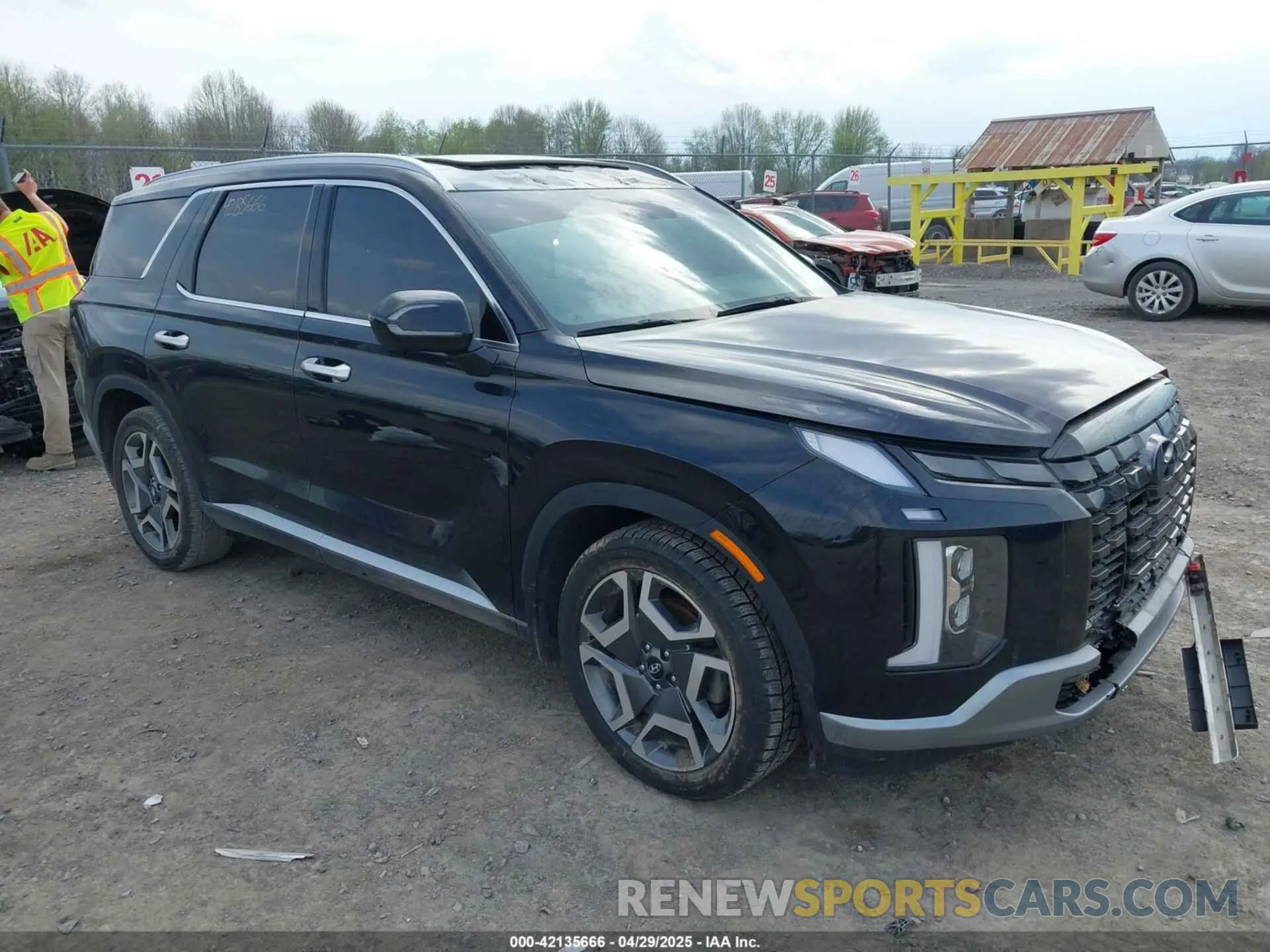 1 Photograph of a damaged car KM8R4DGE5PU570952 HYUNDAI PALISADE 2023