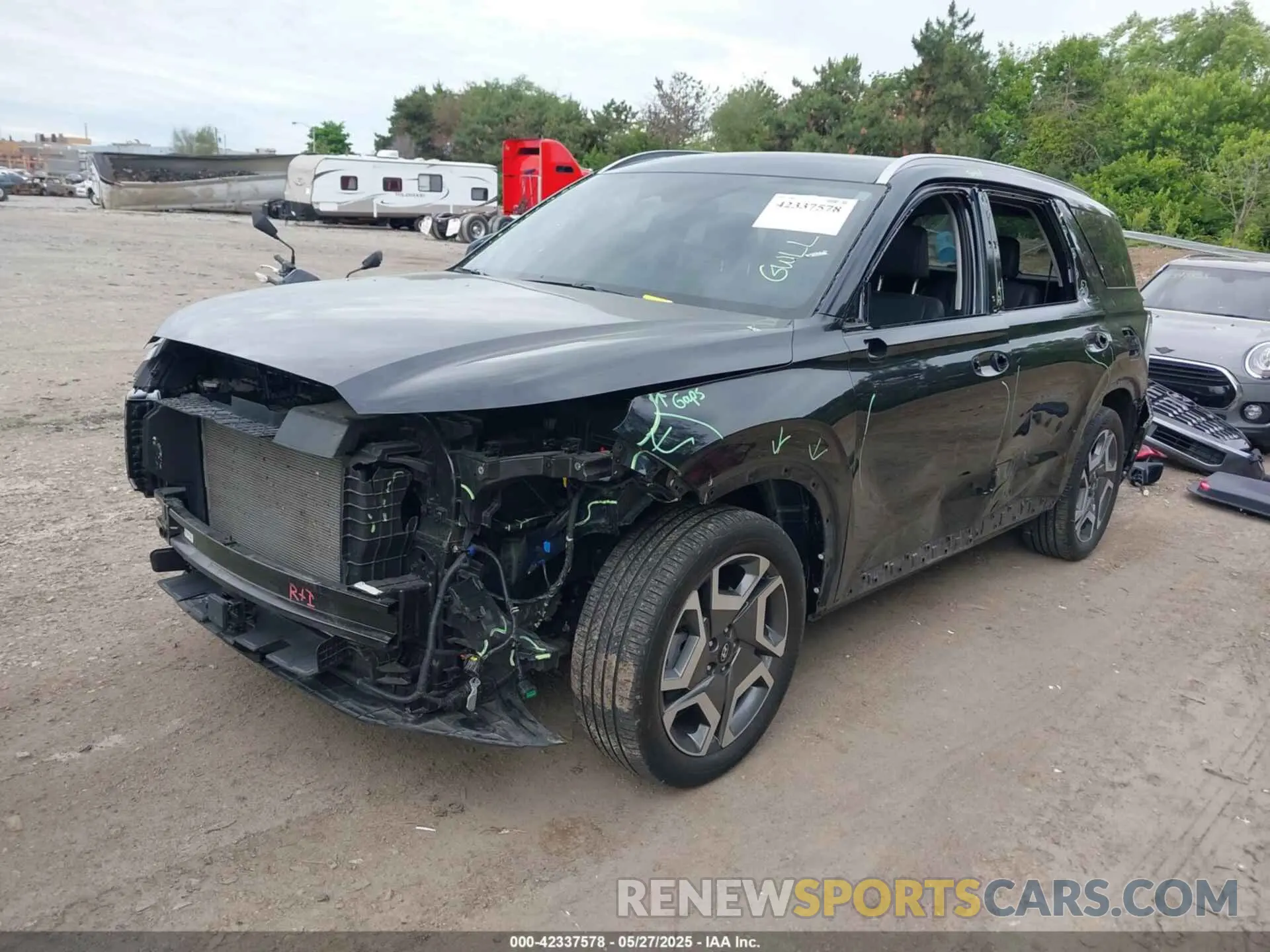2 Photograph of a damaged car KM8R4DGEXPU589934 HYUNDAI PALISADE 2023