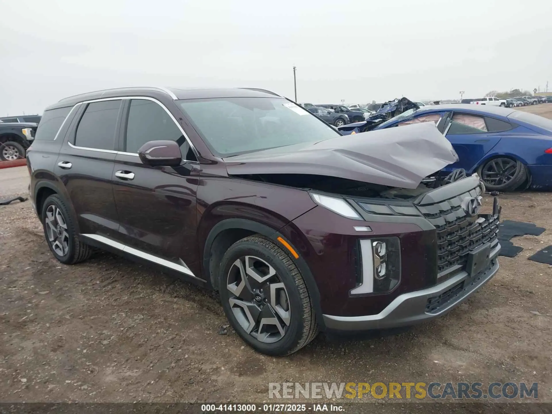 13 Photograph of a damaged car KM8R54GE0PU514155 HYUNDAI PALISADE 2023