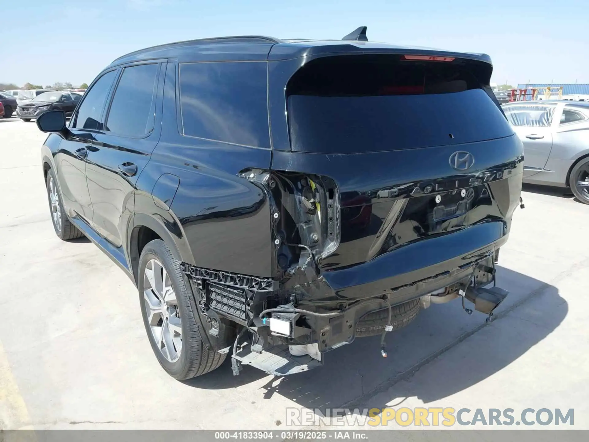 3 Photograph of a damaged car KM8R54GEXPU525177 HYUNDAI PALISADE 2023