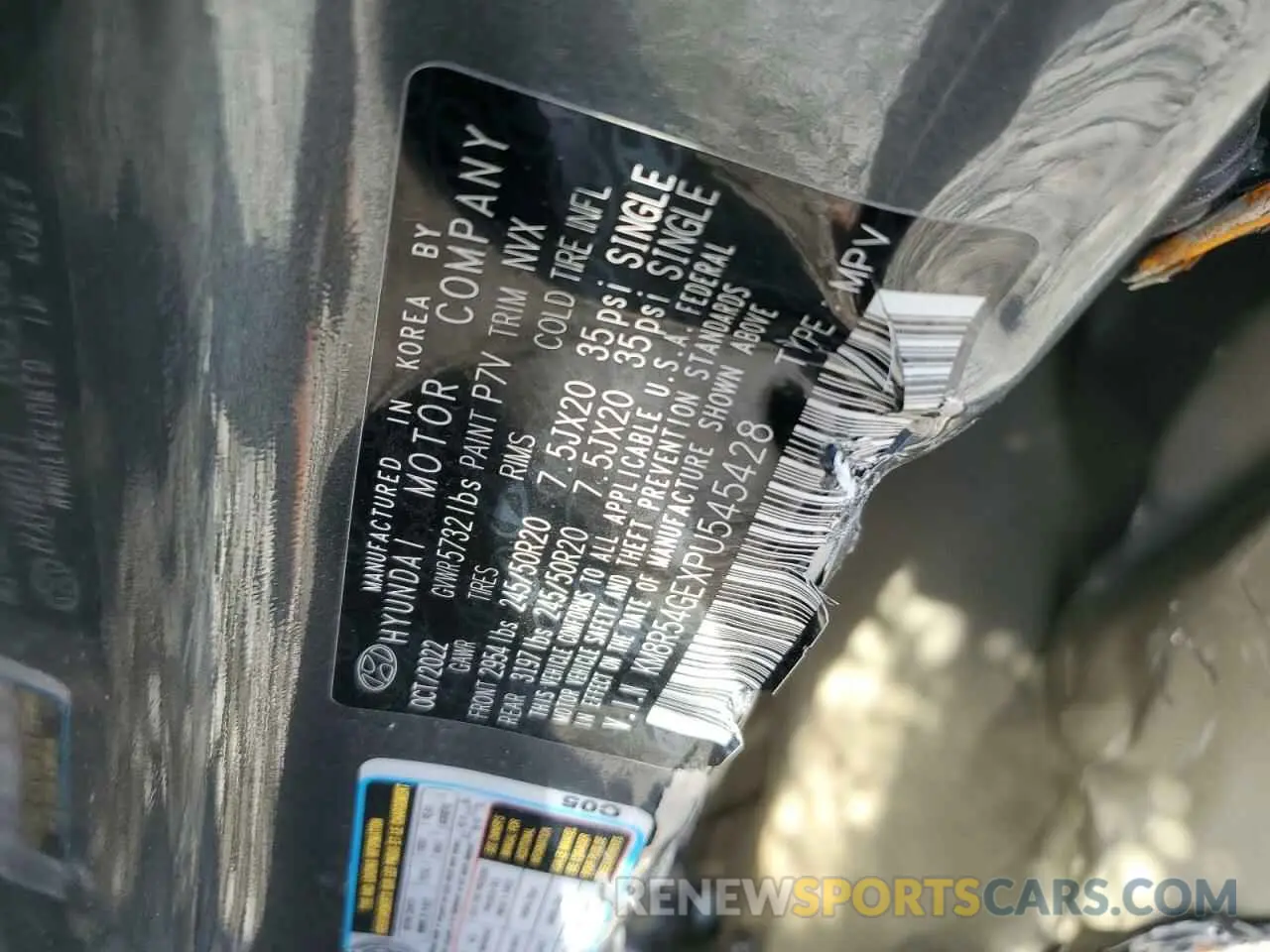 13 Photograph of a damaged car KM8R54GEXPU545428 HYUNDAI PALISADE 2023
