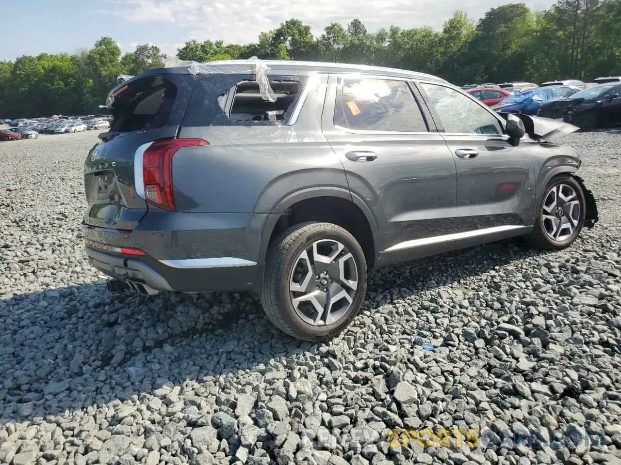 3 Photograph of a damaged car KM8R54GEXPU545428 HYUNDAI PALISADE 2023