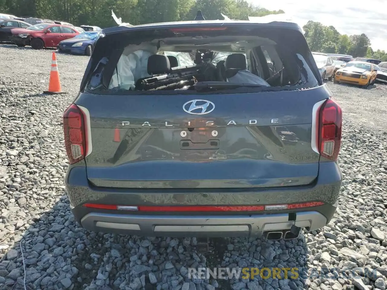 6 Photograph of a damaged car KM8R54GEXPU545428 HYUNDAI PALISADE 2023