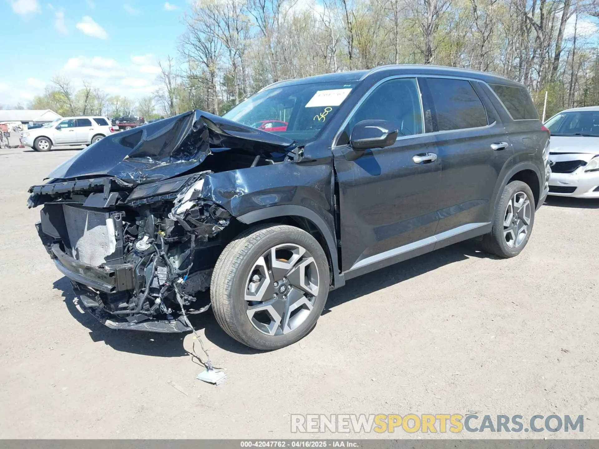 2 Photograph of a damaged car KM8R5DGE0PU536527 HYUNDAI PALISADE 2023