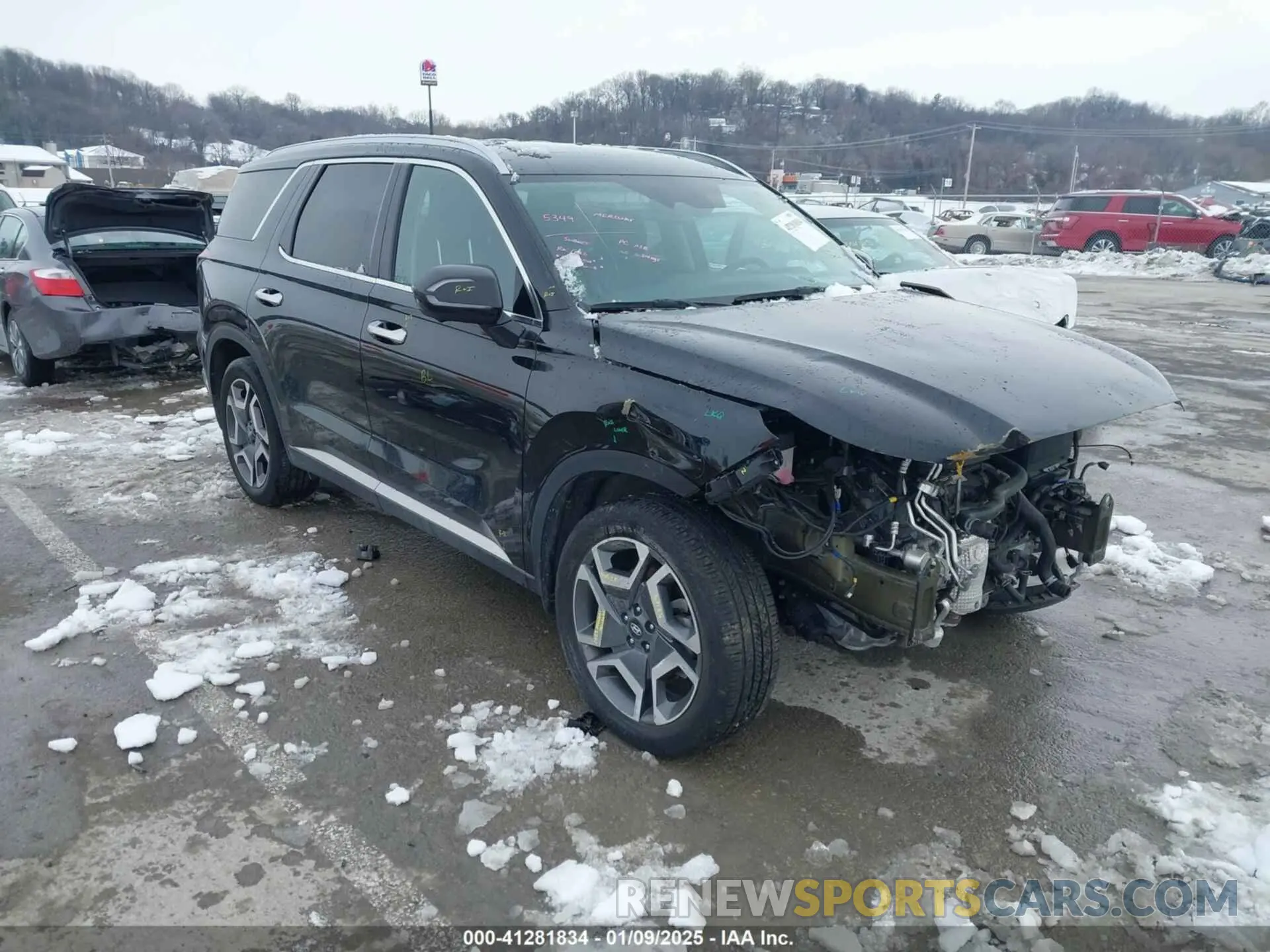 1 Photograph of a damaged car KM8R5DGE3PU565438 HYUNDAI PALISADE 2023