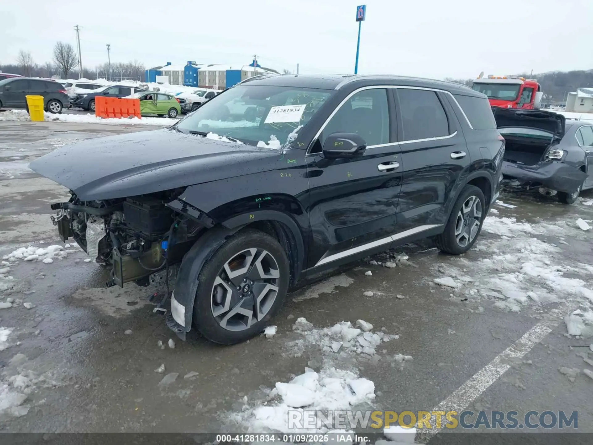 2 Photograph of a damaged car KM8R5DGE3PU565438 HYUNDAI PALISADE 2023