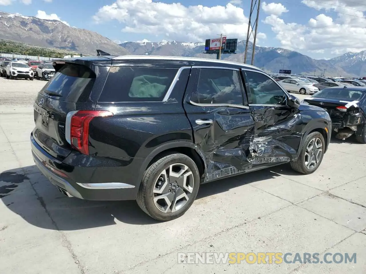 3 Photograph of a damaged car KM8R5DGE6PU557334 HYUNDAI PALISADE 2023