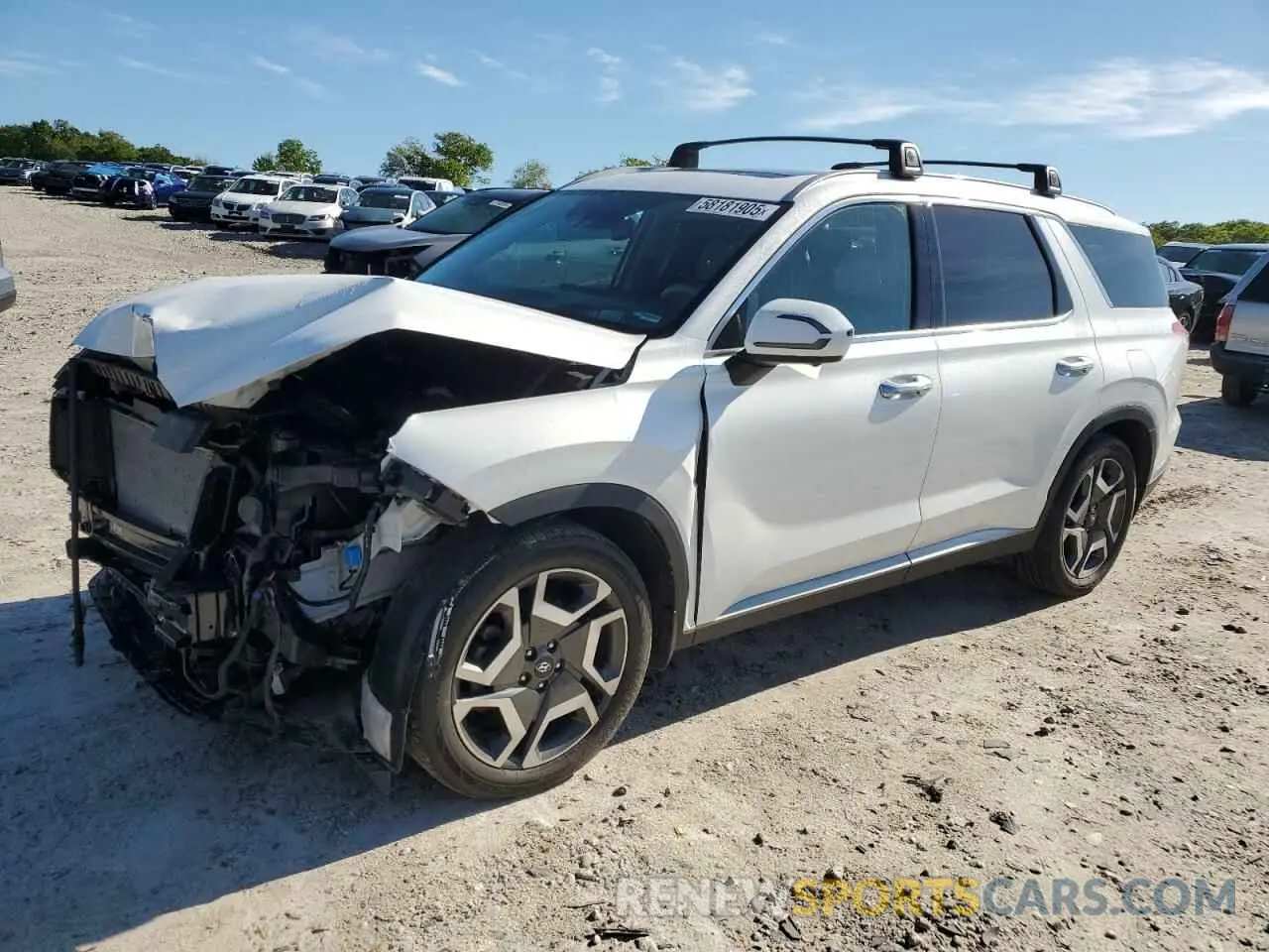 1 Photograph of a damaged car KM8R5DGE6PU598904 HYUNDAI PALISADE 2023