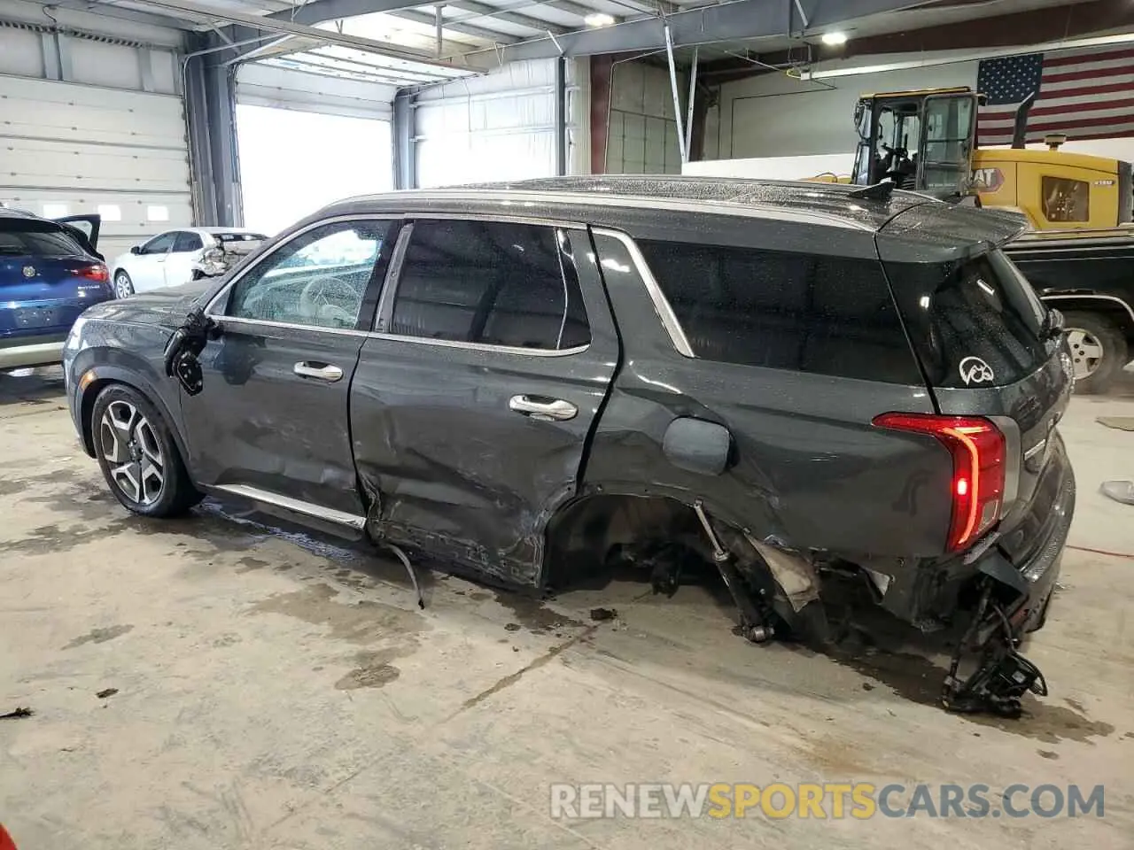 2 Photograph of a damaged car KM8R5DGE8PU498321 HYUNDAI PALISADE 2023
