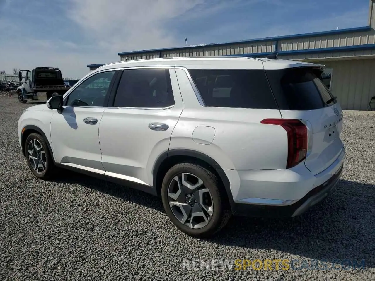 2 Photograph of a damaged car KM8R5DGEXPU493976 HYUNDAI PALISADE 2023