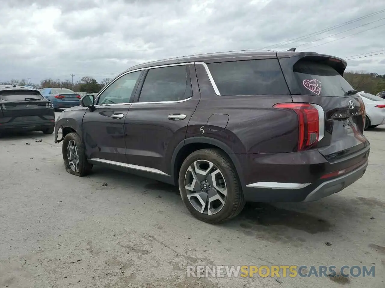 2 Photograph of a damaged car KM8R5DGEXPU605708 HYUNDAI PALISADE 2023