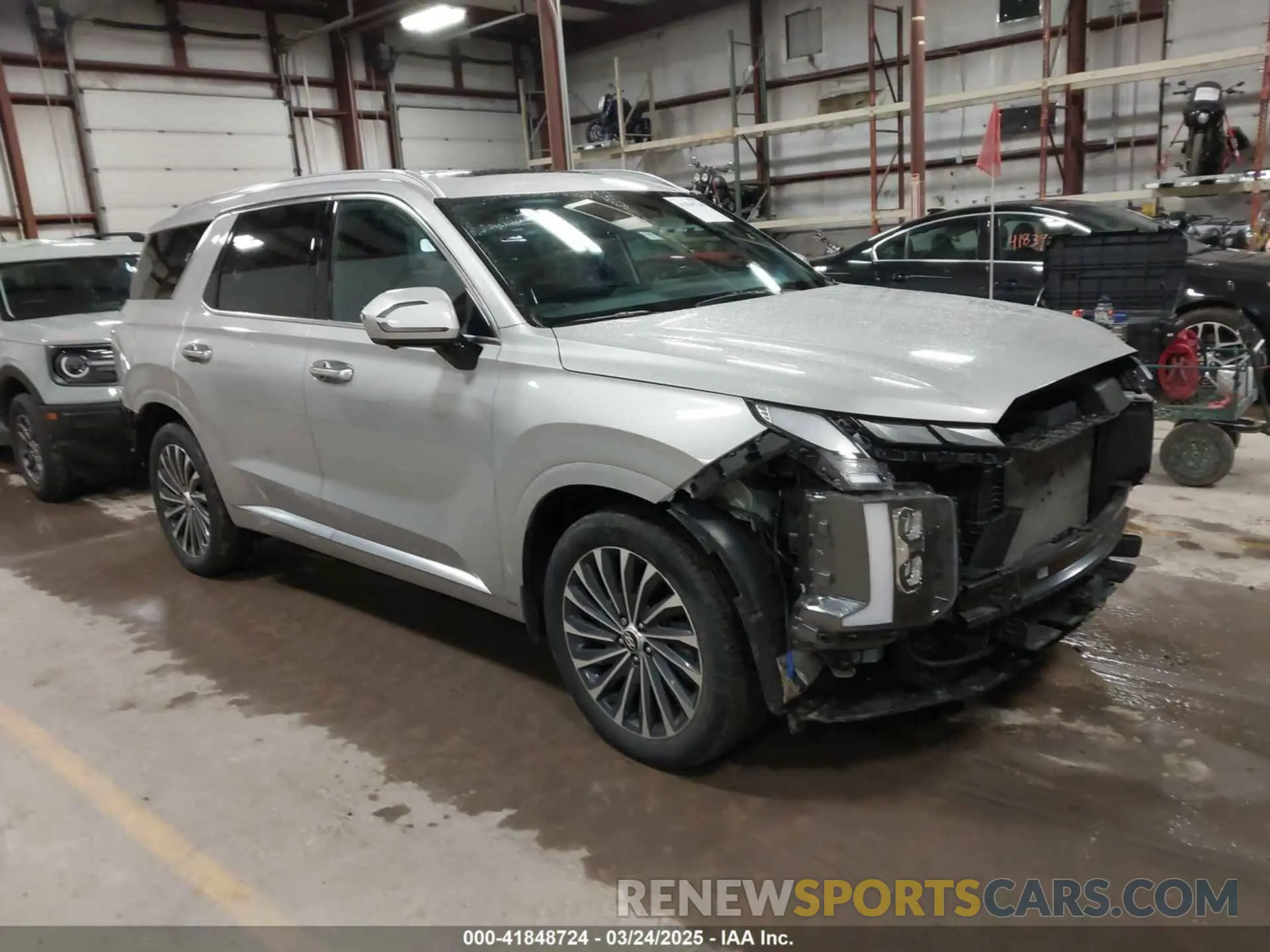 1 Photograph of a damaged car KM8R74GE3PU542574 HYUNDAI PALISADE 2023