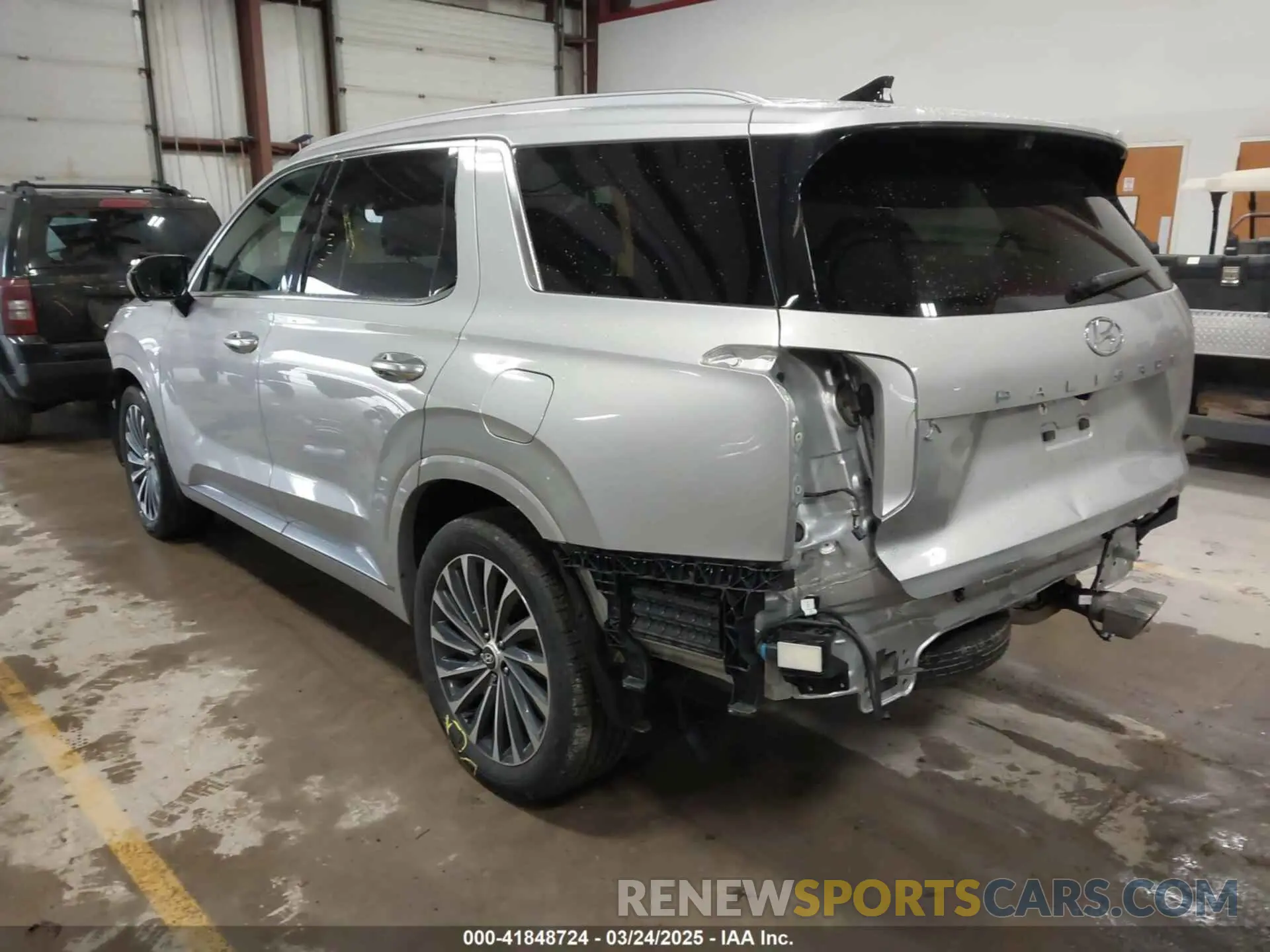 3 Photograph of a damaged car KM8R74GE3PU542574 HYUNDAI PALISADE 2023