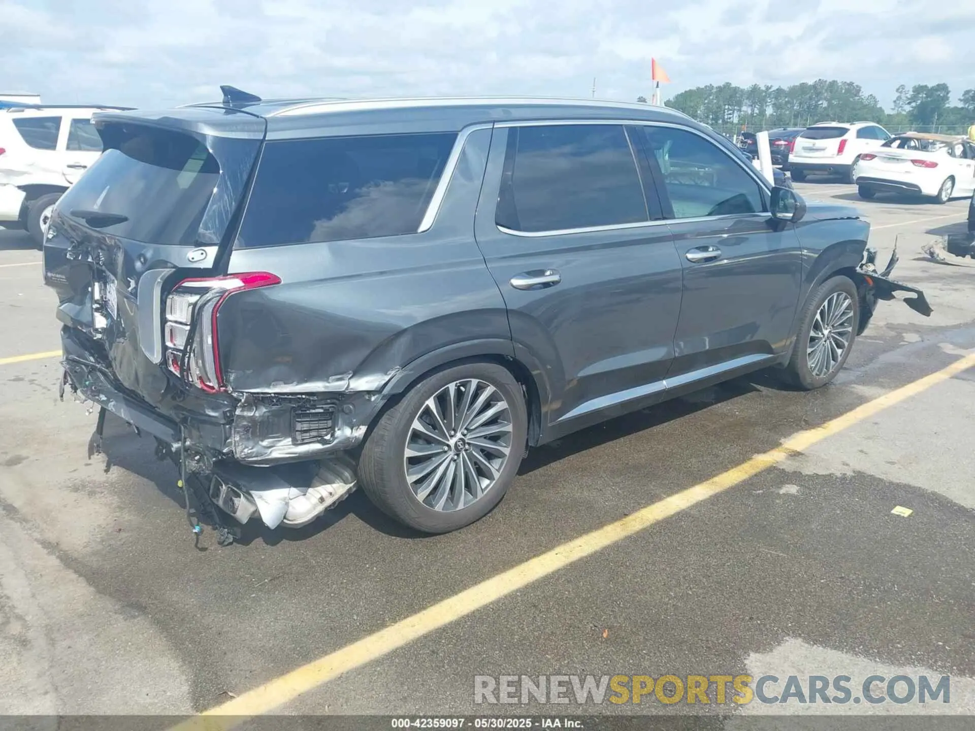 4 Photograph of a damaged car KM8R74GE3PU625518 HYUNDAI PALISADE 2023