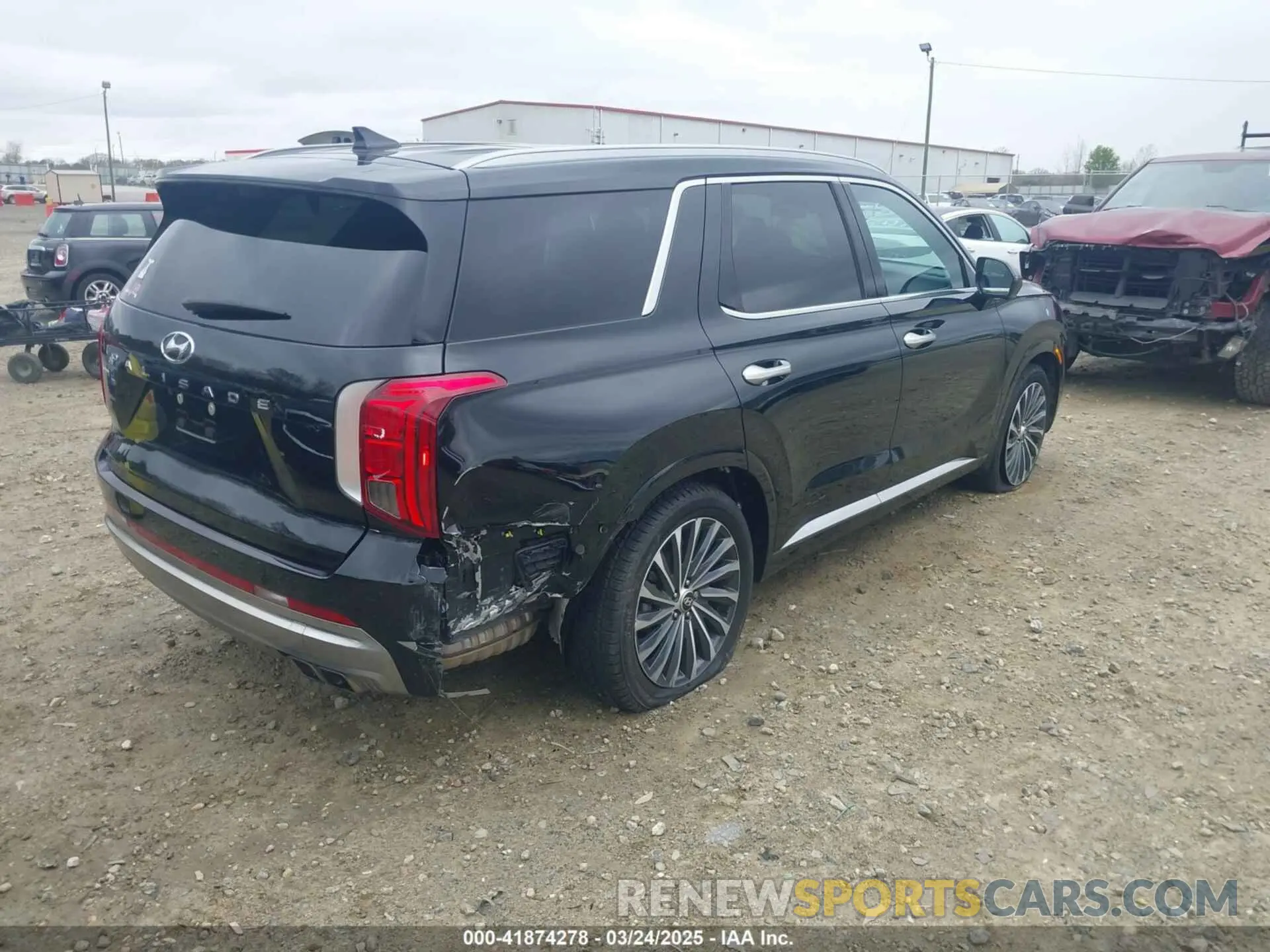 4 Photograph of a damaged car KM8R74GE4PU514833 HYUNDAI PALISADE 2023