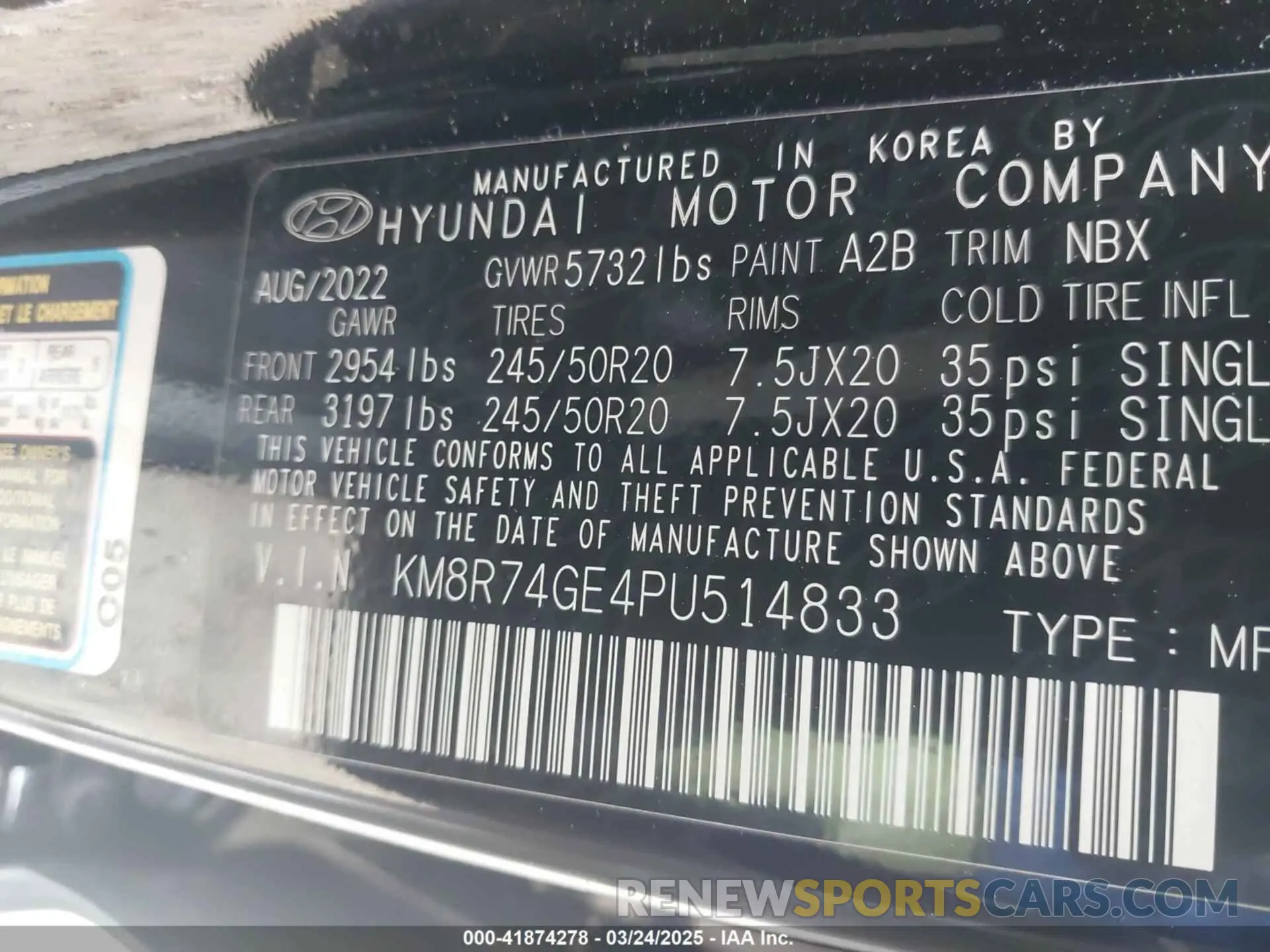 9 Photograph of a damaged car KM8R74GE4PU514833 HYUNDAI PALISADE 2023