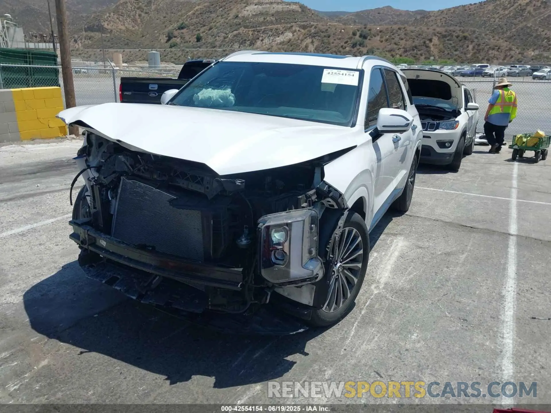 2 Photograph of a damaged car KM8R74GE4PU593825 HYUNDAI PALISADE 2023