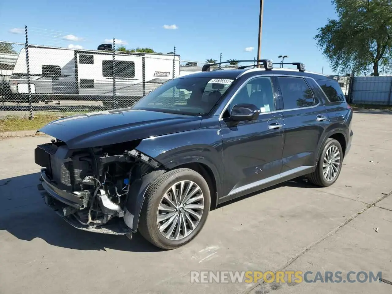 1 Photograph of a damaged car KM8R74GE5PU601026 HYUNDAI PALISADE 2023