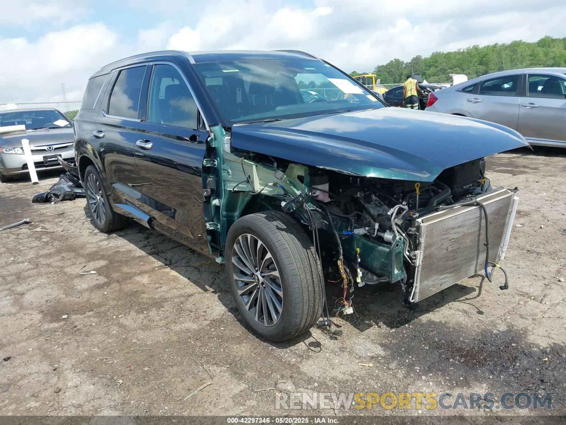 1 Photograph of a damaged car KM8R74GE5PU620210 HYUNDAI PALISADE 2023