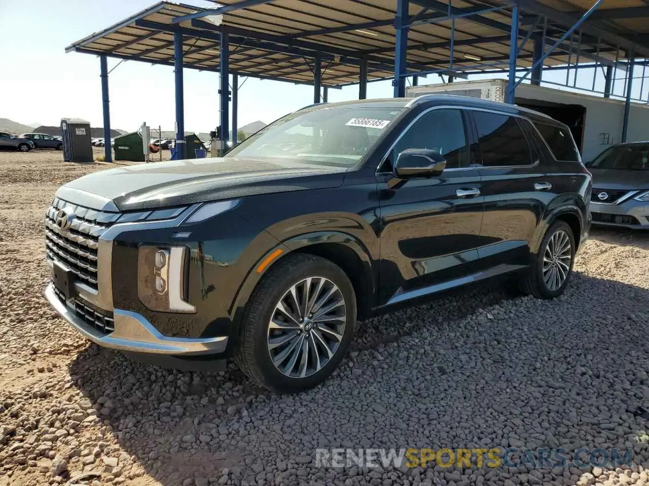 1 Photograph of a damaged car KM8R74GE7PU498773 HYUNDAI PALISADE 2023