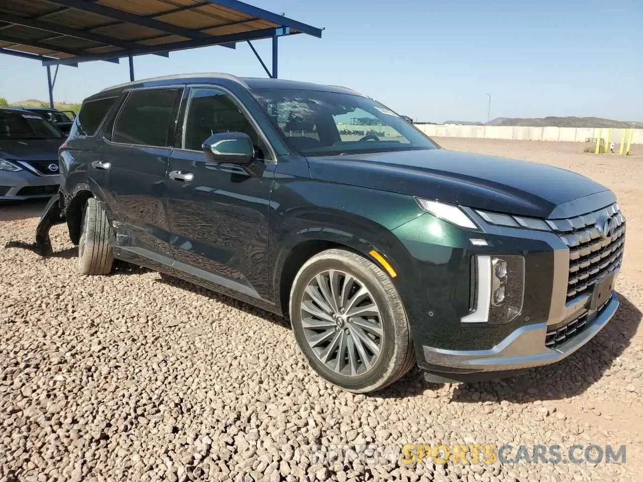 4 Photograph of a damaged car KM8R74GE7PU498773 HYUNDAI PALISADE 2023