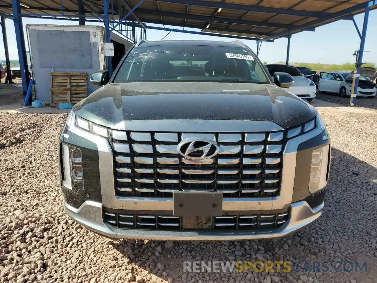 5 Photograph of a damaged car KM8R74GE7PU498773 HYUNDAI PALISADE 2023