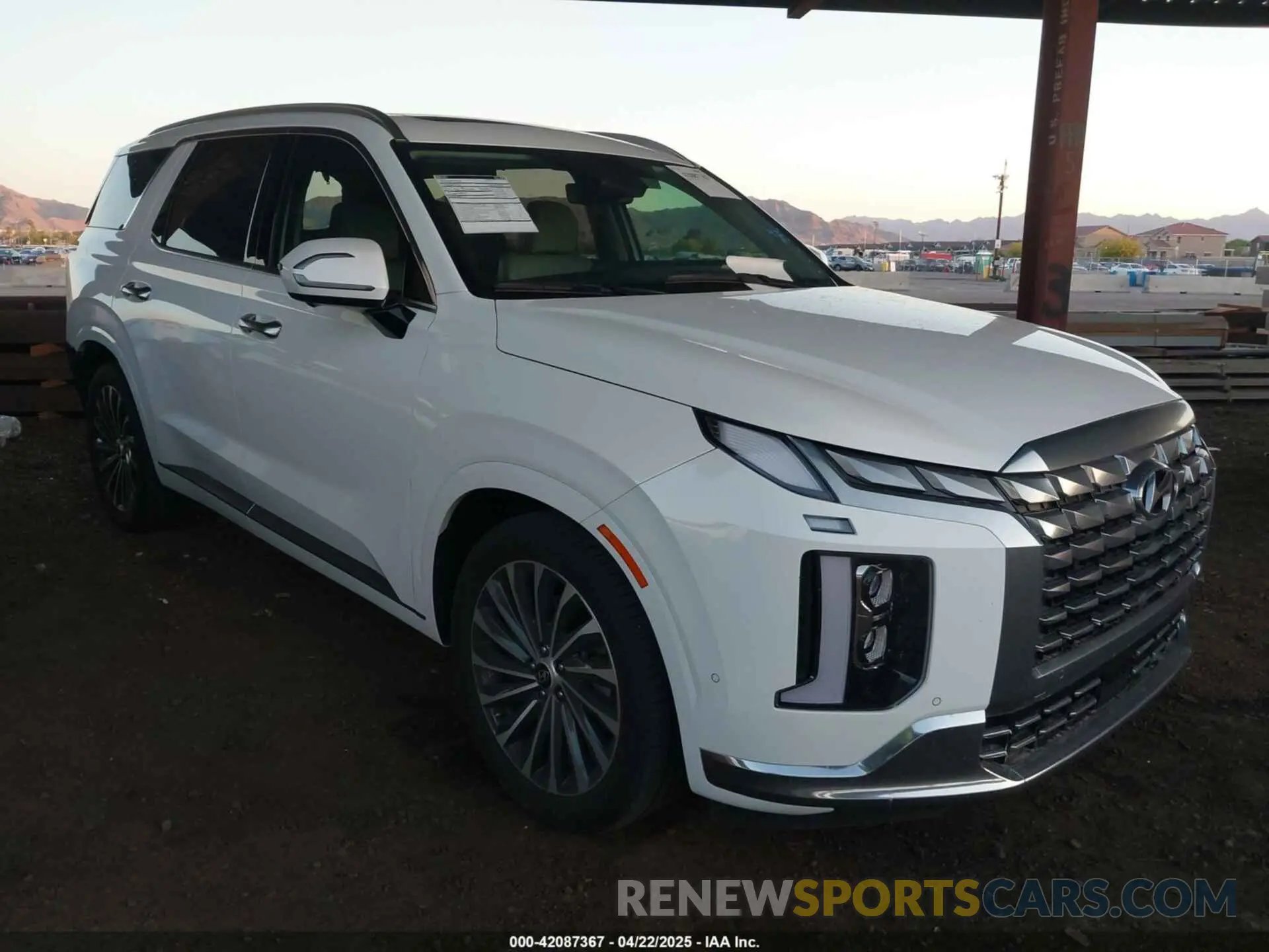 1 Photograph of a damaged car KM8R74GE7PU590854 HYUNDAI PALISADE 2023