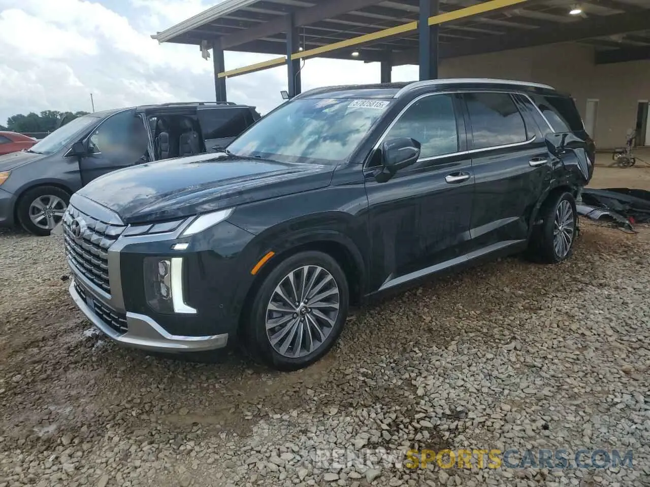 1 Photograph of a damaged car KM8R74GE9PU626706 HYUNDAI PALISADE 2023