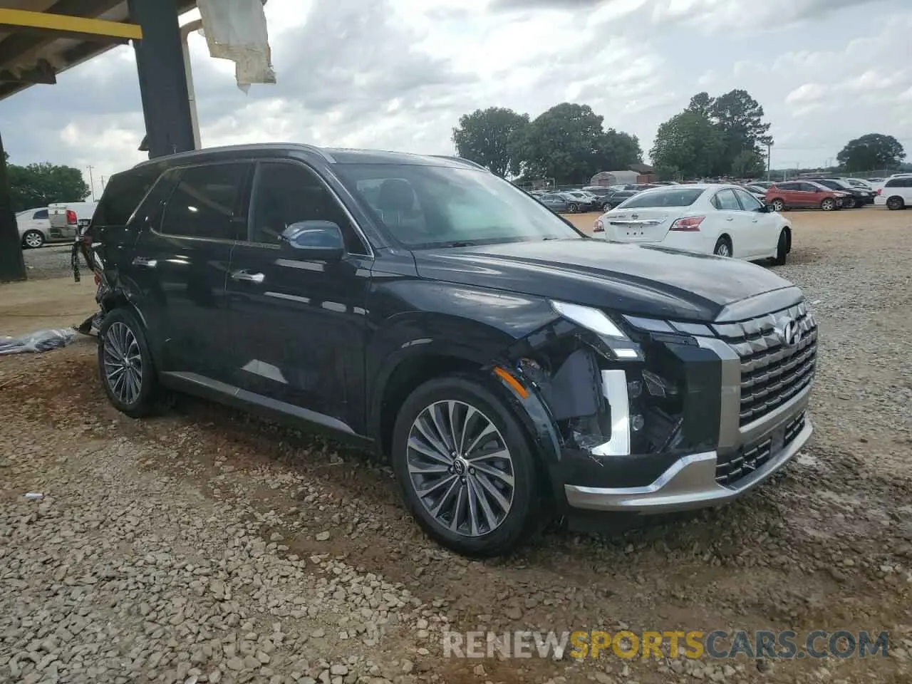 4 Photograph of a damaged car KM8R74GE9PU626706 HYUNDAI PALISADE 2023