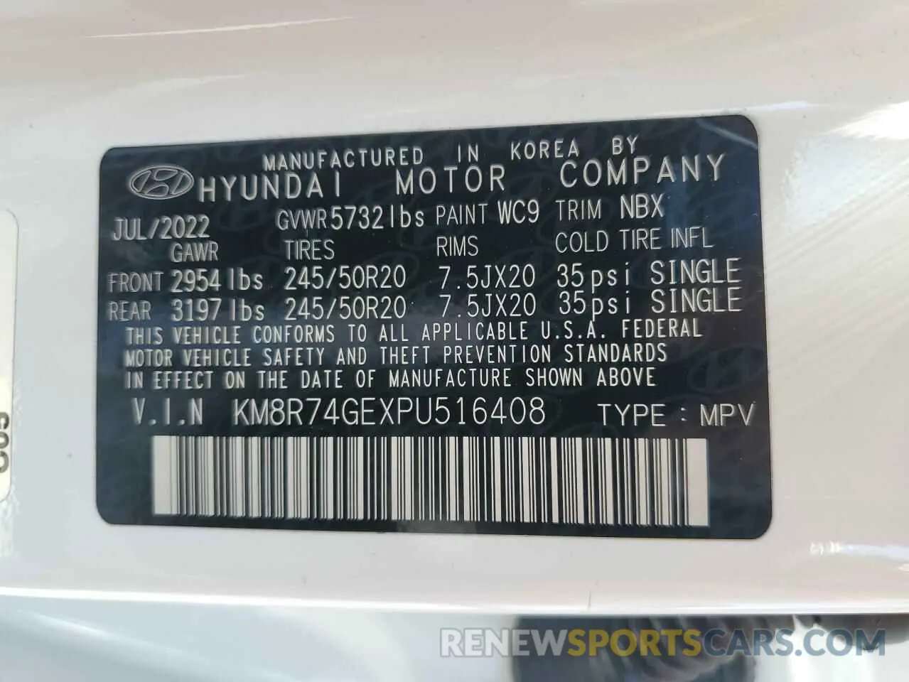 14 Photograph of a damaged car KM8R74GEXPU516408 HYUNDAI PALISADE 2023