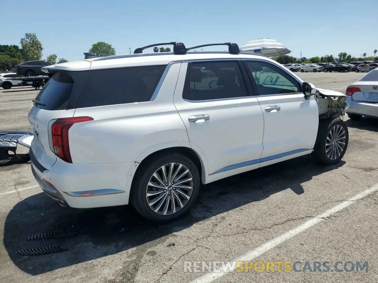 3 Photograph of a damaged car KM8R74GEXPU516408 HYUNDAI PALISADE 2023