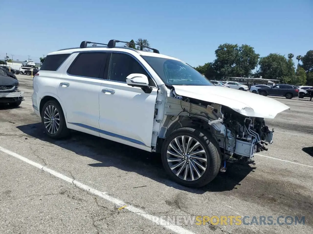 4 Photograph of a damaged car KM8R74GEXPU516408 HYUNDAI PALISADE 2023