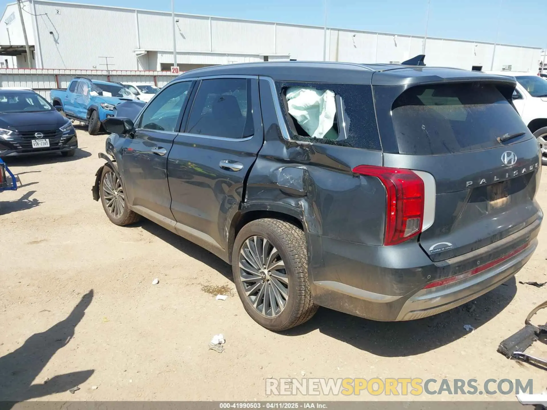 3 Photograph of a damaged car KM8R74GEXPU517333 HYUNDAI PALISADE 2023