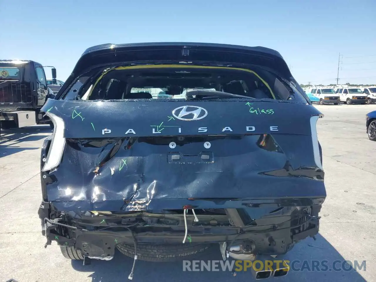6 Photograph of a damaged car KM8R74GEXPU544127 HYUNDAI PALISADE 2023