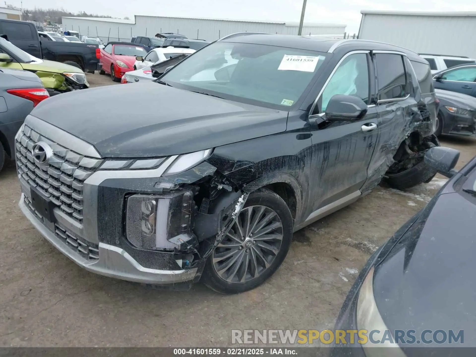 2 Photograph of a damaged car KM8R7DGE0PU640381 HYUNDAI PALISADE 2023