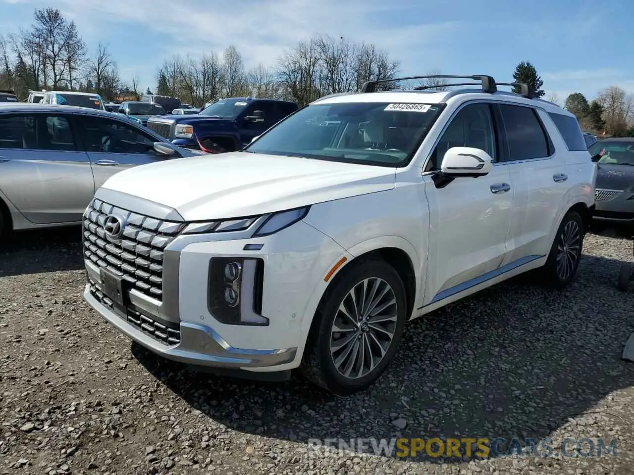 1 Photograph of a damaged car KM8R7DGE2PU502227 HYUNDAI PALISADE 2023