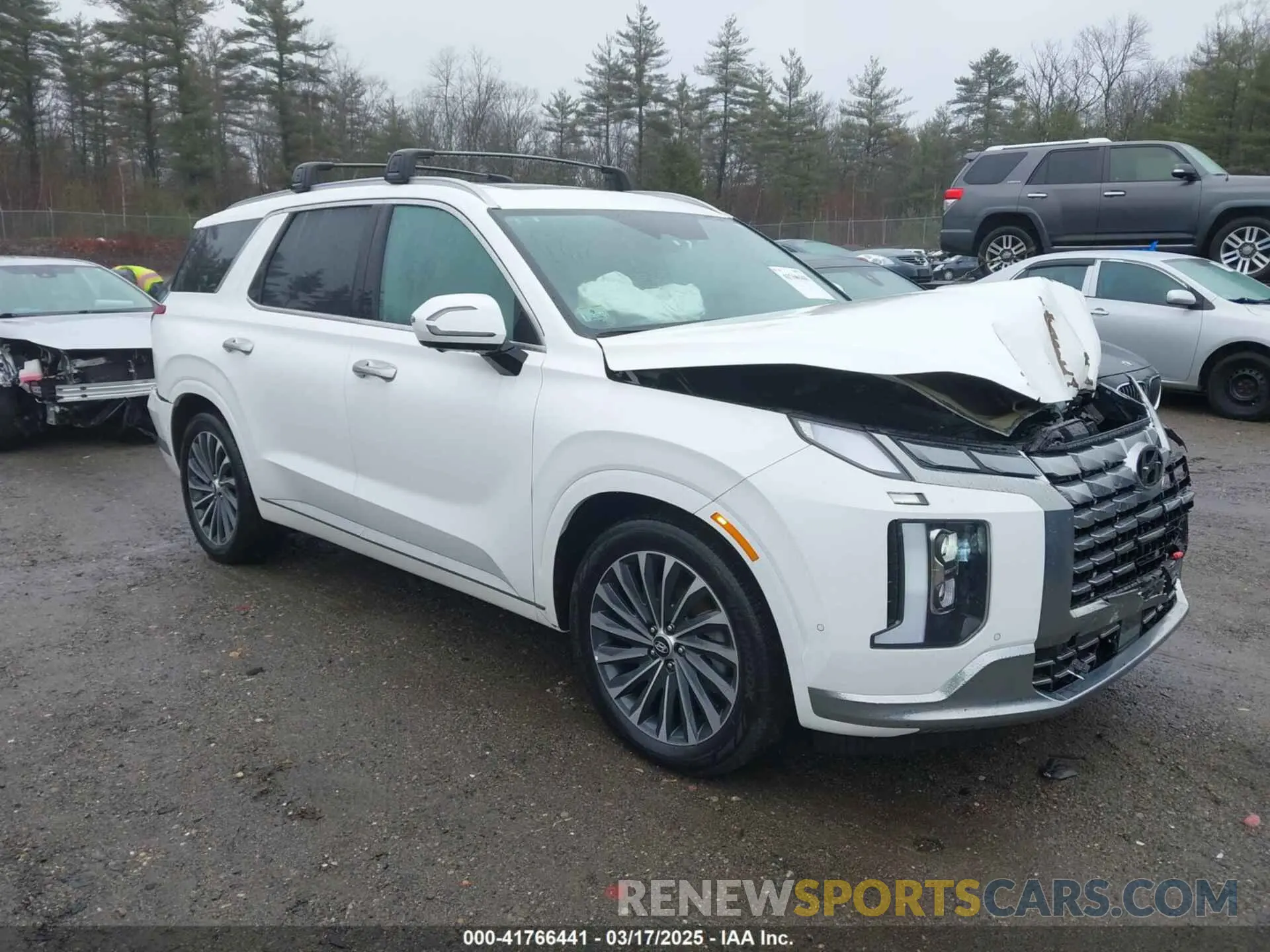 1 Photograph of a damaged car KM8R7DGE2PU504625 HYUNDAI PALISADE 2023